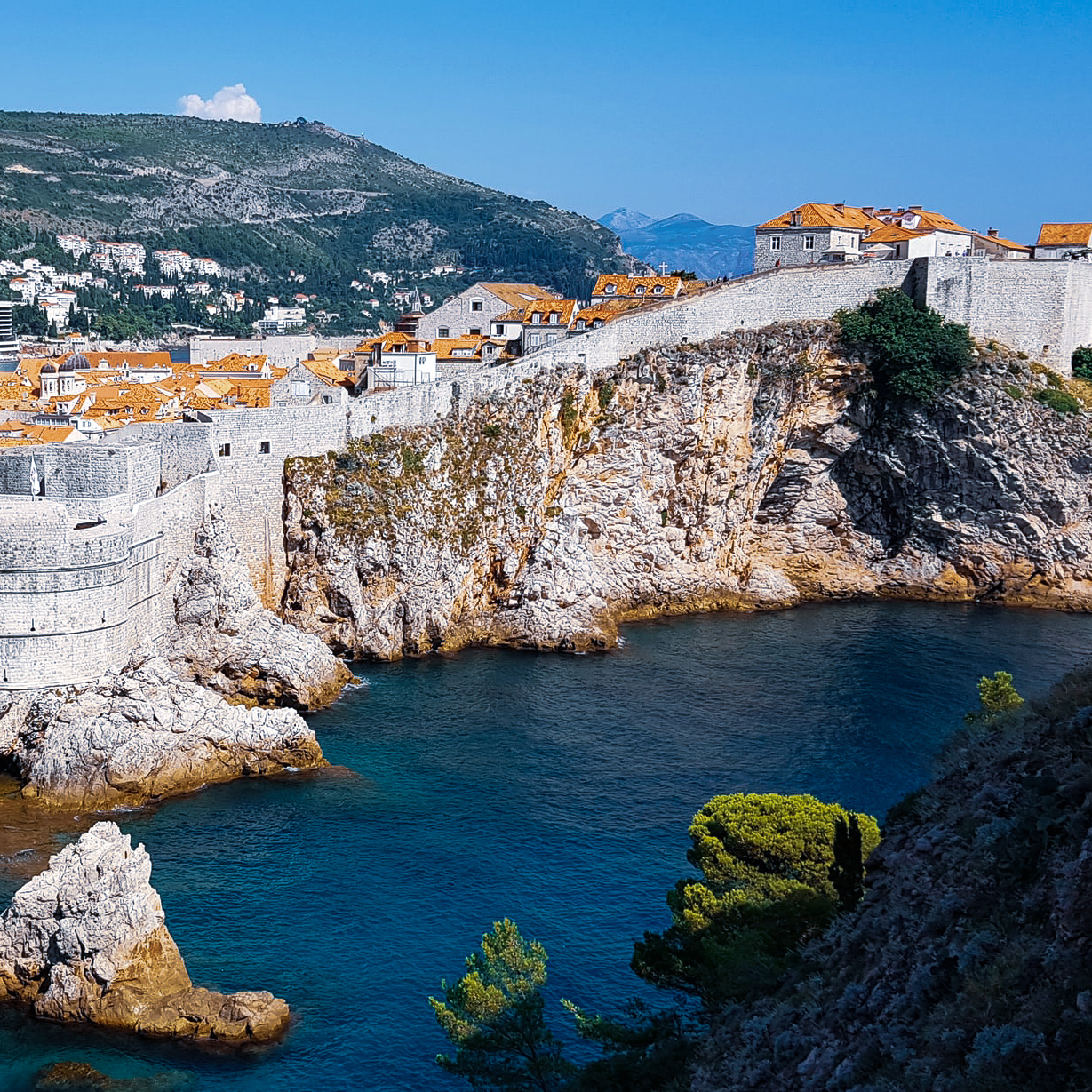 Cliffs and coastline in Croatia